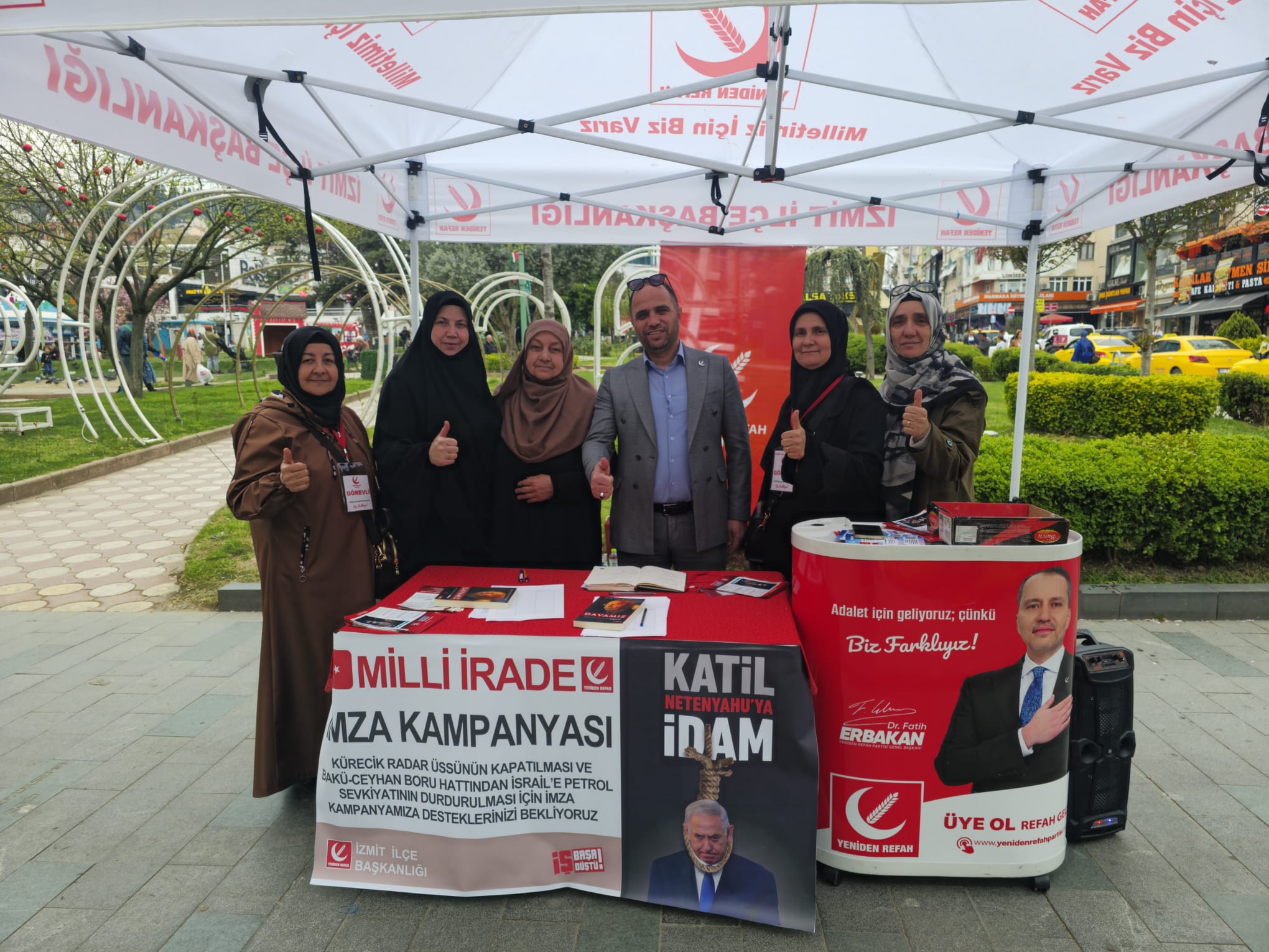 Yeniden Refah Partisi İzmit İlçe Başkanlığı’ndan imza kampanyası açıklaması