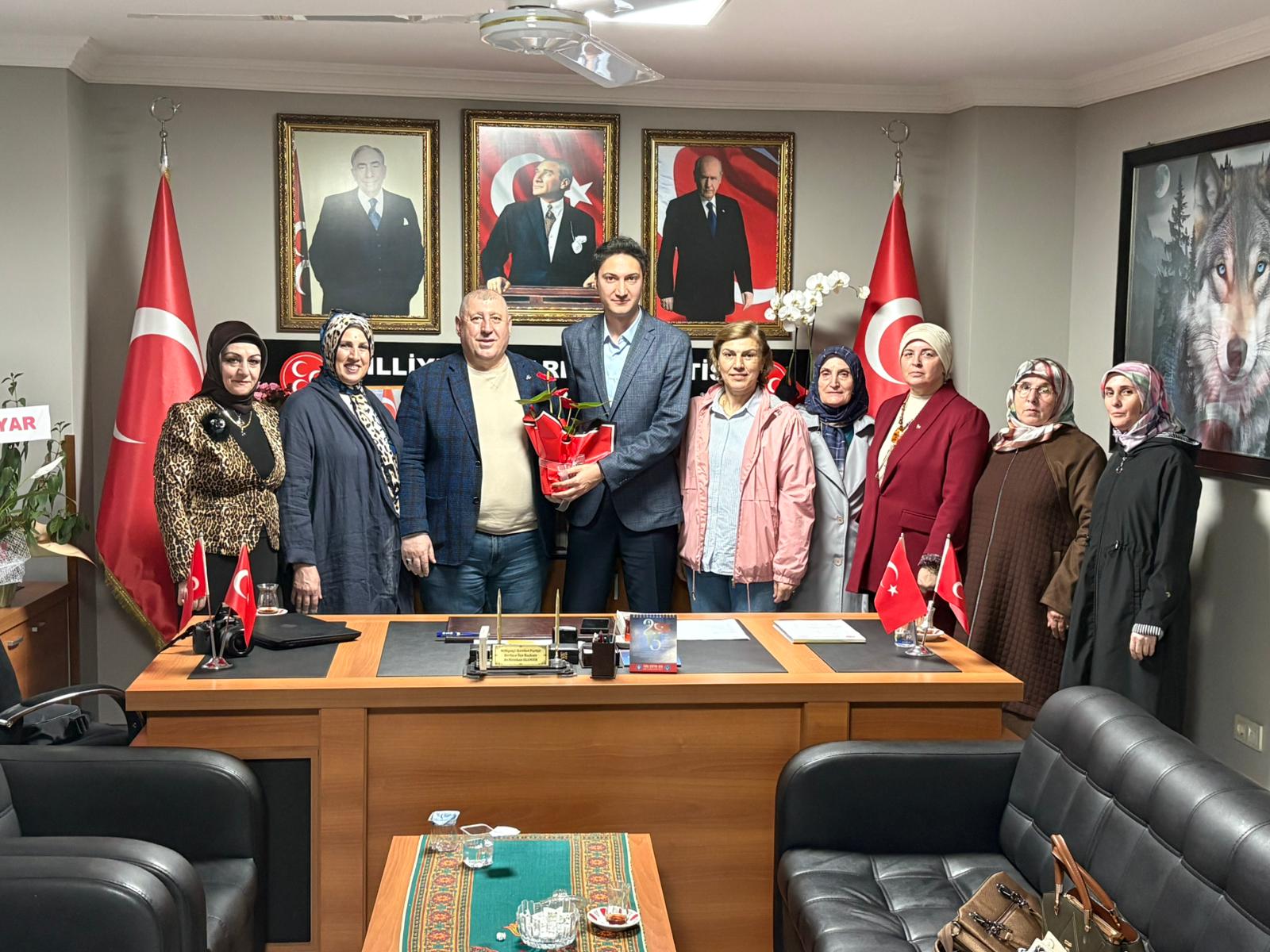 MHP Derince’de Bayrak Değişimi Sonrası Hayırlı Olsun Ziyareti