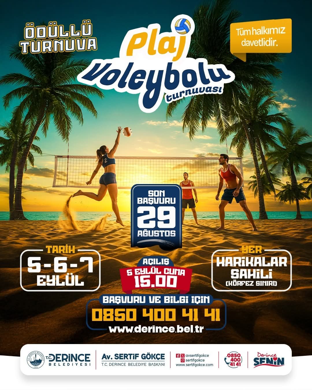 Plaj Voleybolu Turnuvasına Rekor Katılım